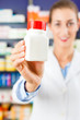Female pharmacist in her pharmacy