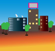 Vektor: European urban view European urban view