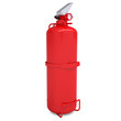 Red fire extinguisher