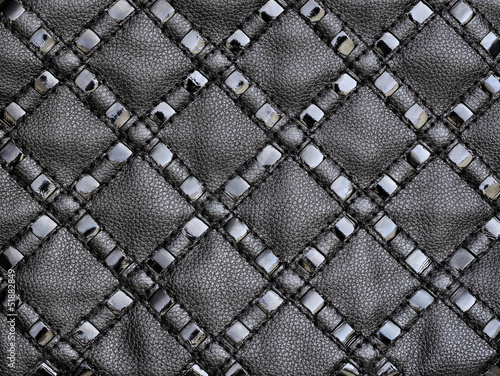 Photo: Black leather texture Black leather texture