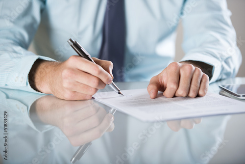 Photo: Business contract Business contract
