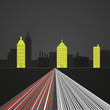 Vector: Colorful panorama city vector background Colorful panorama city vector background