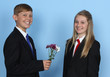 Children with flowers
