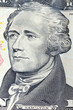 Portrait of Alexander Hamilton from 10 dollars bill
