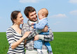 smiley family at outdoors