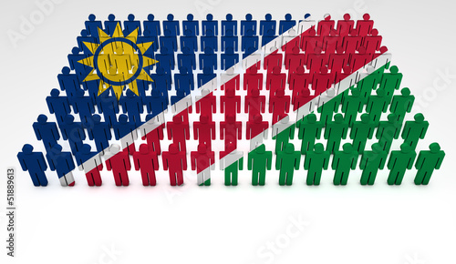 Illustration: Namibia Flag Parade Namibia Flag Parade