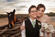 Photo: Same Sex Newlyweds with Horse Same Sex Newlyweds with Horse
