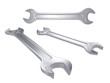 Wrench. 3D isolated