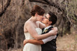 Photo: Lesbian Couple Kissing in the Woods Lesbian Couple Kissing in the Woods