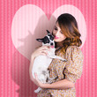 Photo: Young Loving Woman Holding Cute Small Pet Dog Young Loving Woman Holding Cute Small Pet Dog