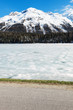 beautiful mountain landscape, lake ice, Silvaplana