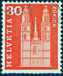 Grossmunster church, Zurich (Switzerland 1960)