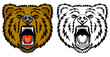 Vector: Growling bear Growling bear