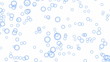 Bubbles on white background