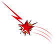 Comical Star Burst Vector