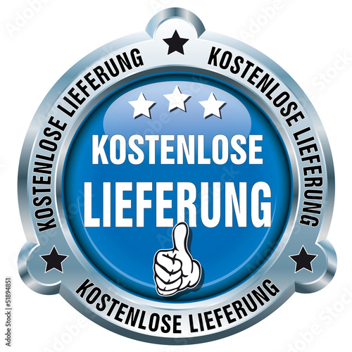 Vector: Button - Kostenlose Lieferung Button - Kostenlose Lieferung