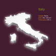 3d map of Italy