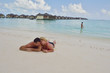 Photo: happy young couple at summer vacation have fun and relax happy young couple at summer vacation have fun and relax