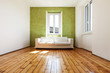 home interior, view white sofa and window