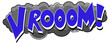 Vrrrooom - Comic Speed Expression Vector Text
