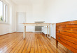 home interior, view table in a room with white walls