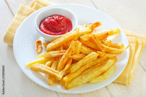 Photo: potato with sauce potato with sauce