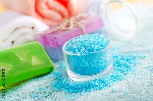 Photo: sea salt and soap sea salt and soap
