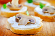 bread with mushroom