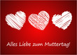 Vektor: Alles Liebe zum Muttertag! Alles Liebe zum Muttertag!