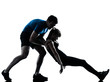 Photo: aerobics intstructor with mature woman exercising aerobics intstructor with mature woman exercising