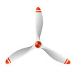 Vector: Airplane propeller with 3 blades Airplane propeller with 3 blades