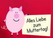 Vektor: Alles Liebe zum Muttertag! Alles Liebe zum Muttertag!
