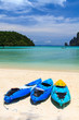 Photo: kayaks at the tropical beach Kingdom Thailand kayaks at the tropical beach Kingdom Thailand