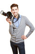Photo: Hochzeitsfotograf mit professioneller Kamera Hochzeitsfotograf mit professioneller Kamera
