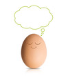 Egg with bubble