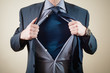 superhero businessman