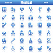 blue medical icons reflex