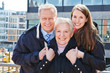 Photo: Happy family outdoors Happy family outdoors