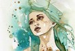 Illustration: beautiful woman beautiful woman