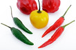 Habaneros und Chilischoten