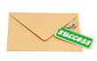 Key to success on brown envelope