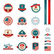 Vintage label independence day american