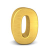 zahl cipher 0 gold vertikal