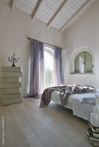 Photo: camera da letto moderna in mansarda camera da letto moderna in mansarda