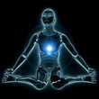 Glowing humanoid