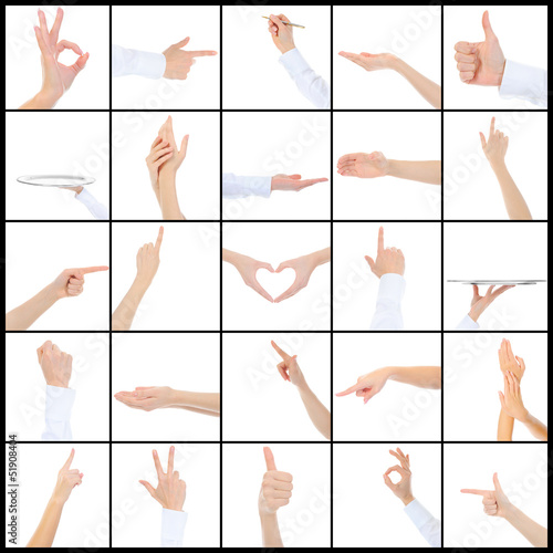 Photo: Hand on white backgroud Hand on white backgroud