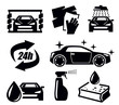 car wash icons