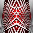 Red and Metal Geometric Background