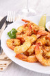 plate of shrimp