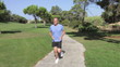 Video: Senior Man Jogging In Park Senior Man Jogging In Park